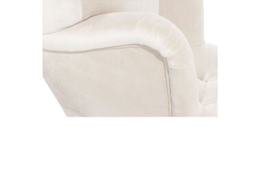 Sessel Kaiya Bezug Samtvelours Buche natur / creme 21228