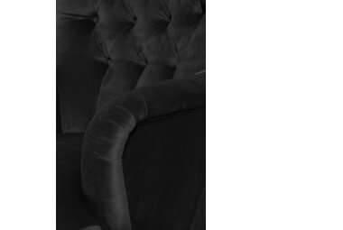 Sessel Kaiya Bezug Samtvelours Buche natur / schwarz 21231