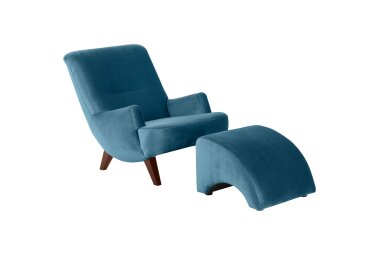 Sessel Kajsa 71x80x101 Bezug Samtvelours Buche...