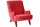 Sessel Kajsa 71x80x101 Bezug Samtvelours Buche nussbaum/rot