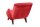 Sessel Kajsa 71x80x101 Bezug Samtvelours Buche nussbaum/rot