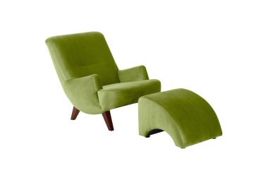 Sessel Kajsa 71x80x101 Bezug Samtvelours Buche nussbaum/oliv