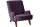 Sessel Kajsa 71x80x101 Bezug Samtvelours Buche nussbaum/purple