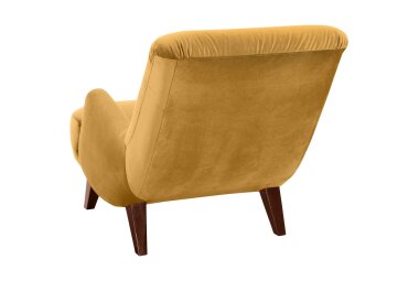 Sessel Kajsa 71x80x101 Bezug Samtvelours Buche nussbaum/mais