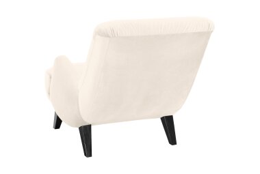 Sessel Kajsa 71x80x101 Bezug Samtvelours Buche schwarz/creme