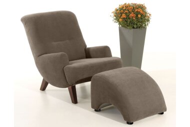 Sessel Kajsa 71x80x101 Bezug Veloursstoff Buche...