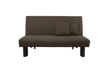 Faltsofa Kalomira Bezug Flachgewebe Metall schwarz / braun 21488