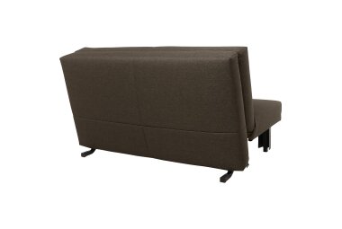Faltsofa Kalomira Bezug Flachgewebe Metall schwarz / braun 21488