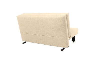 Faltsofa Kalomira Bezug Flachgewebe Metall schwarz / beige 21490