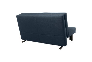 Faltsofa Kalomira Bezug Flachgewebe Metall schwarz / blau 21492
