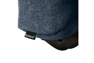 Faltsofa Kalomira Bezug Flachgewebe Metall schwarz / blau 21492