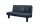 Faltsofa Kalomira Bezug Flachgewebe Metall schwarz / blau 21492