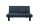Faltsofa Kalomira Bezug Flachgewebe Metall schwarz / blau 21492