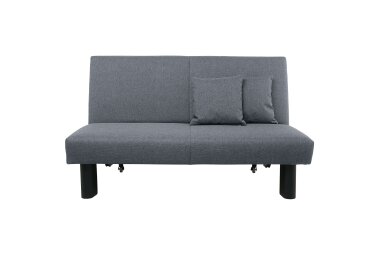 Faltsofa Kalomira Bezug Flachgewebe Metall schwarz / denim 21494