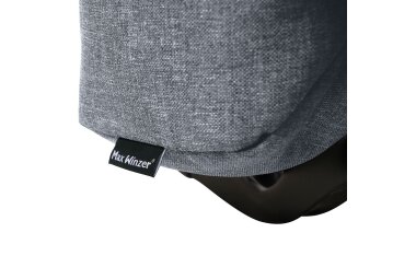 Faltsofa Kalomira Bezug Flachgewebe Metall schwarz / denim 21494