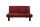 Faltsofa Kalomira Bezug Flachgewebe Metall schwarz / rot 21496