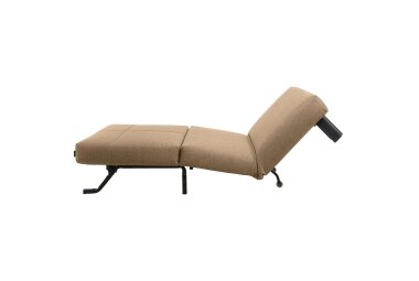 Faltsessel Kalomira Bezug Flachgewebe Metall schwarz / sand 21497