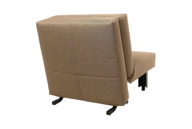 Faltsessel Kalomira Bezug Flachgewebe Metall schwarz / sand 21497