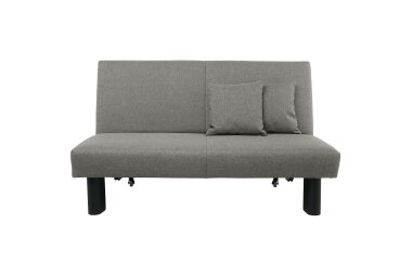 Faltsofa Kalomira Bezug Flachgewebe Metall schwarz / hellgrau 21500