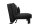 Faltsofa Kalomira Bezug Flachgewebe Metall schwarz / schwarz 21504