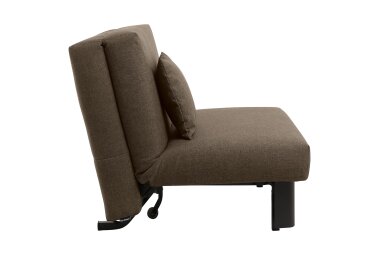 Faltsessel Kalomira Bezug Flachgewebe Metall schwarz / sahara 21505