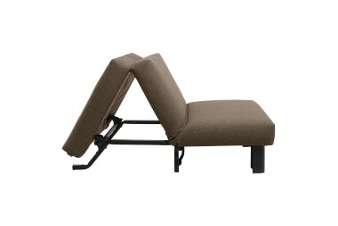 Faltsessel Kalomira Bezug Flachgewebe Metall schwarz / sahara 21505