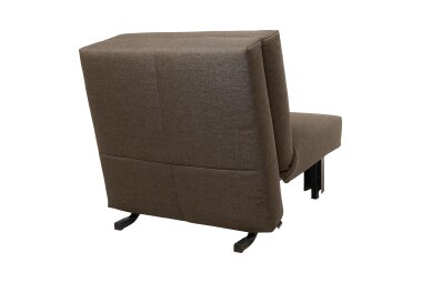 Faltsessel Kalomira Bezug Flachgewebe Metall schwarz / sahara 21505