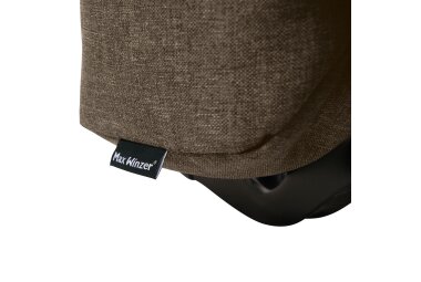 Faltsessel Kalomira Bezug Flachgewebe Metall schwarz / sahara 21505