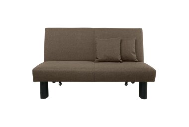 Faltsofa Kalomira Bezug Flachgewebe Metall schwarz / sahara 21506