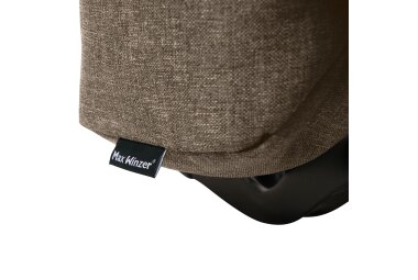 Faltsofa Kalomira Bezug Flachgewebe Metall schwarz / sahara 21506