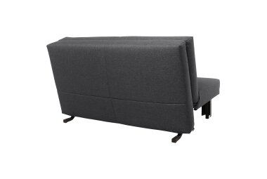 Faltsofa Kalomira Bezug Flachgewebe Metall schwarz / graphit 21508