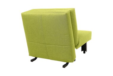 Faltsessel Kalomira Bezug Flachgewebe Metall schwarz / apfel 21509