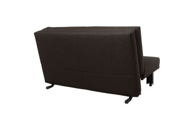 Faltsofa Kalomira Bezug Flachgewebe Metall schwarz / schoko 21512