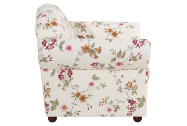 Sessel Kama Bezug Flachgewebe Buche nussbaum dunkel / weiß 21522