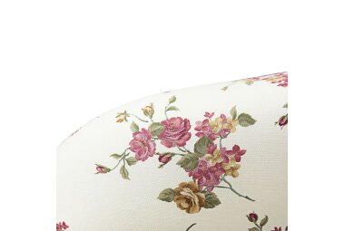 Sofa 2-Sitzer Kama Bezug Flachgewebe Buche nussbaum dunkel / beige 21531