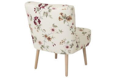 Sessel Kamle Bezug Flachgewebe Buche natur / weiß 21638