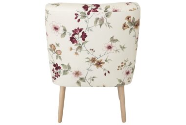 Sessel Kamle Bezug Flachgewebe Buche natur / weiß 21638