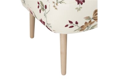 Sessel Kamle Bezug Flachgewebe Buche natur / weiß 21638