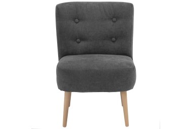 Sessel Kamle Bezug Flachgewebe Buche natur / anthrazit 21639