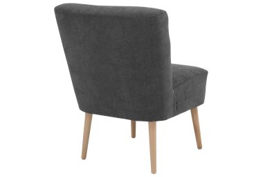 Sessel Kamle Bezug Flachgewebe Buche natur / anthrazit 21639