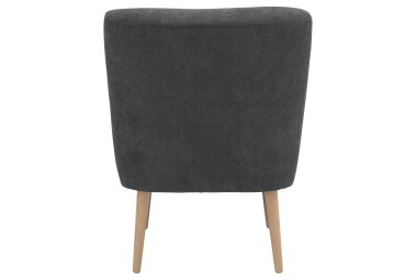 Sessel Kamle Bezug Flachgewebe Buche natur / anthrazit 21639