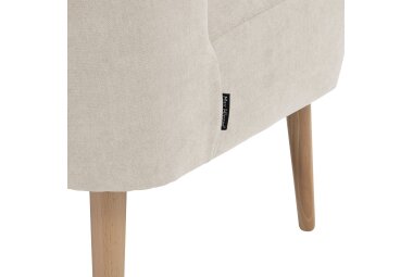 Sessel Kamle Bezug Flachgewebe Buche natur / beige 21640