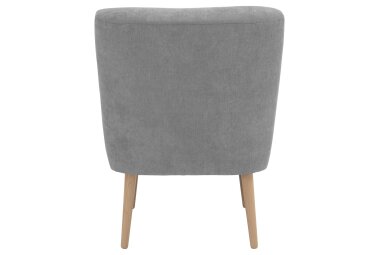 Sessel Kamle Bezug Flachgewebe Buche natur / hellgrau 21642