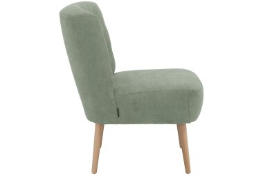 Sessel Kamle Bezug Flachgewebe Buche natur / hellgrün 21643