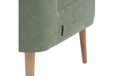 Sessel Kamle Bezug Flachgewebe Buche natur / hellgrün 21643