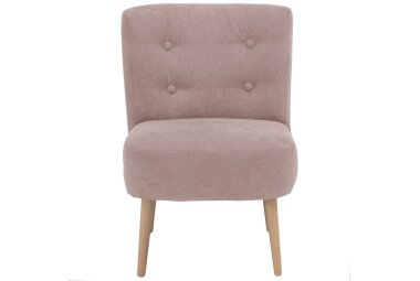 Sessel Kamle Bezug Flachgewebe Buche natur / rosé 21644