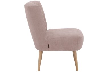 Sessel Kamle Bezug Flachgewebe Buche natur / rosé 21644