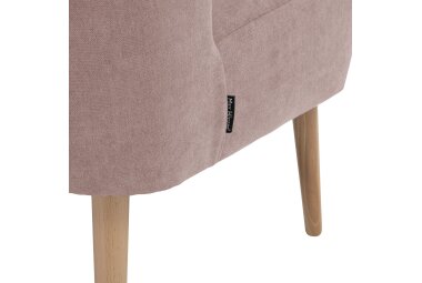 Sessel Kamle Bezug Flachgewebe Buche natur / rosé 21644