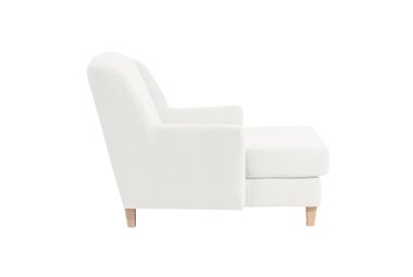 XXL Sessel Karil Bezug Veloursstoff Buche natur / creme 21892