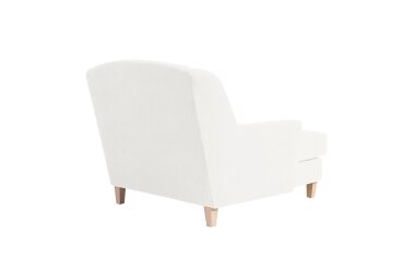 XXL Sessel Karil Bezug Veloursstoff Buche natur / creme 21892